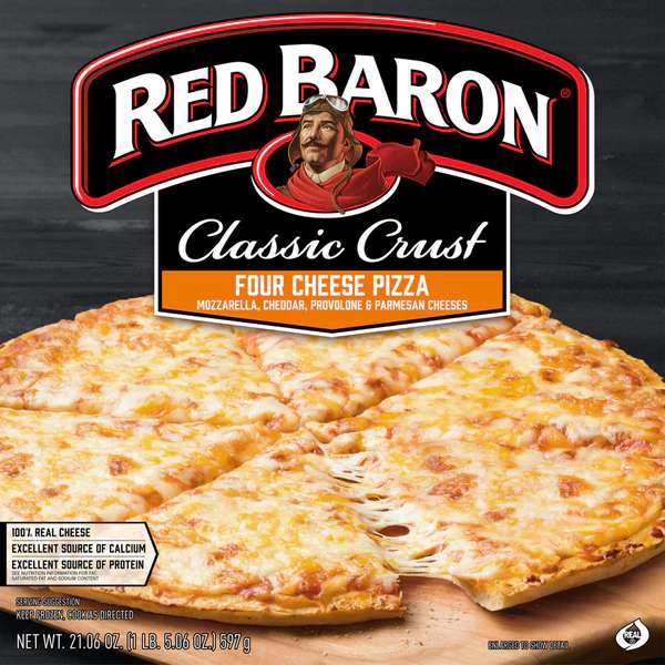 Red Baron 4 Cheese Classic Crust Pizza Box