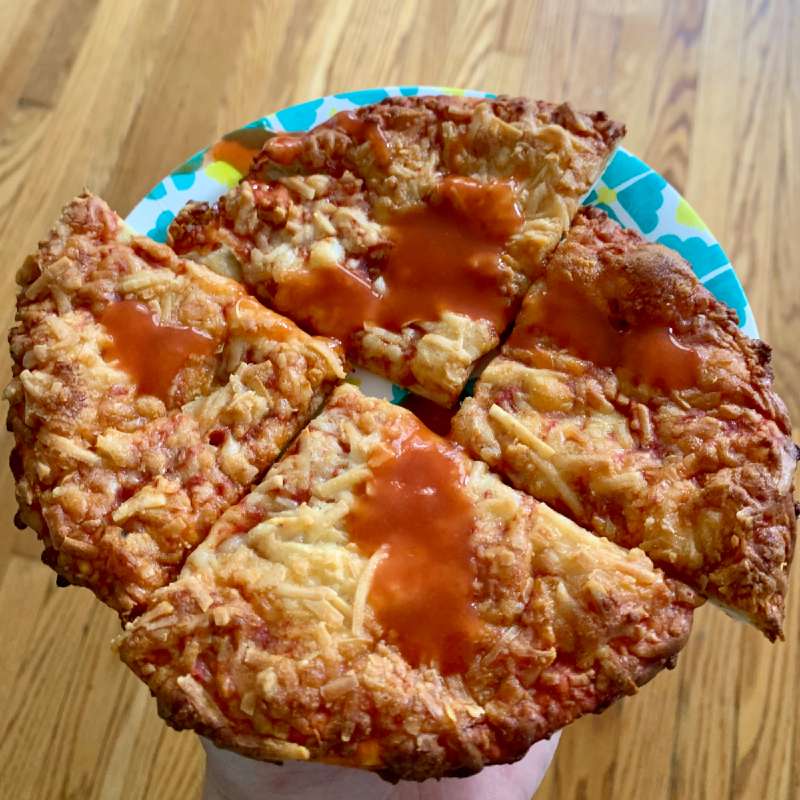 Great value small pizza prepared